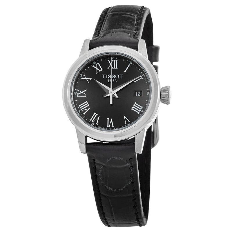 Tissot Classic Dream Lady Quartz Black Dial Watch T129.210.16.053.00 - The Watches Men & Co