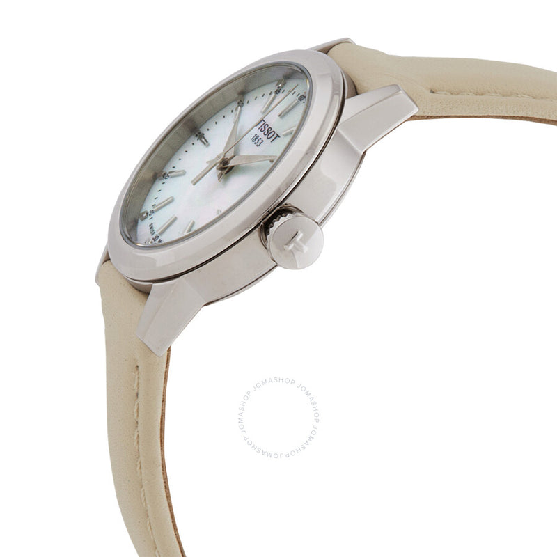Tissot Classic Dream Quartz White Mother of Pearl Dial Ladies Watch T1292101611100 - The Watches Men & Co #2
