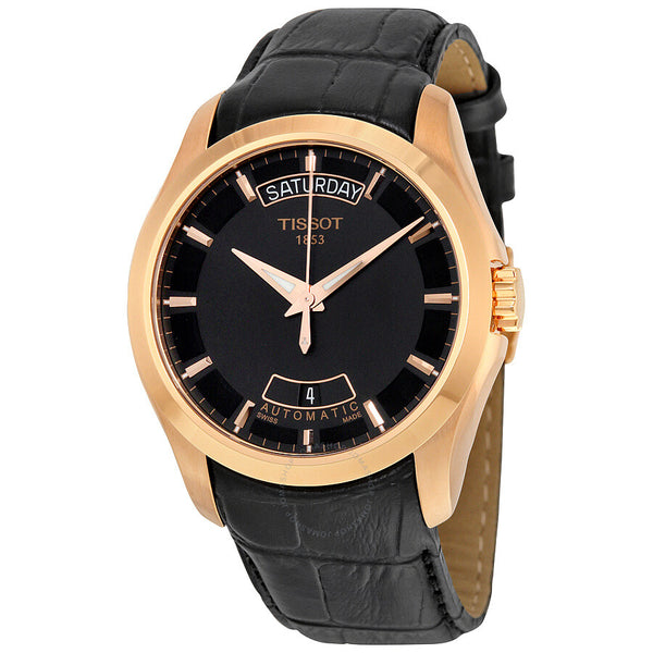Tissot Couturier Automatic Black Dial Men's Watch T0354073605100 - The Watches Men & Co