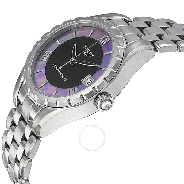 Tissot Couturier Automatic Black Dial Ladies Watch T0722071112800 - The Watches Men & Co #2