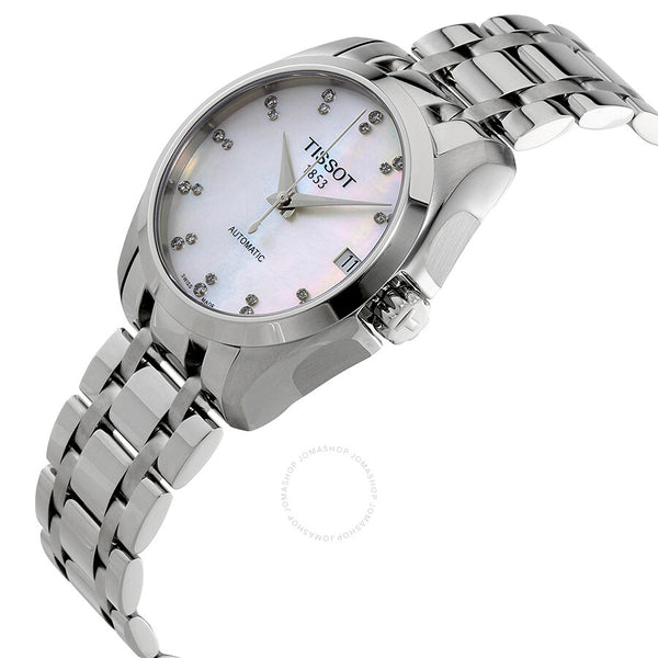 Tissot Couturier Automatic Mother of Pearl Ladies Watch T035.207.11.116.00 - The Watches Men & Co #2