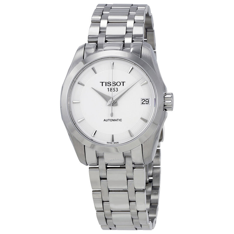 Tissot Couturier Automatic Silver Dial Ladies Watch T035.207.11.011.00 - The Watches Men & Co