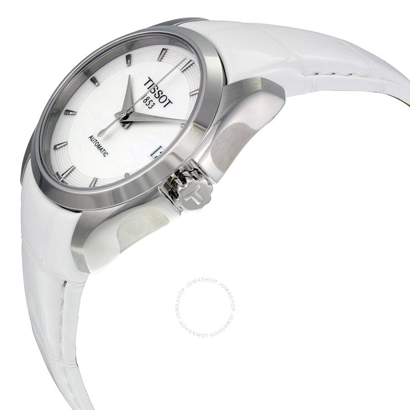Tissot Couturier Automatic White Dial Ladies Watch T0352071601100 - The Watches Men & Co #2