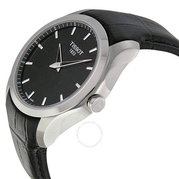 Tissot Couturier Black Dial Black Leather Men's Analog-Digital Watch T035.446.16.051.00 - The Watches Men & Co #2