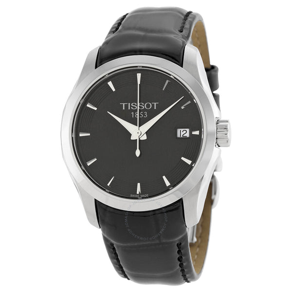 Tissot Couturier Black Dial Ladies Watch T0352101605100 - The Watches Men & Co