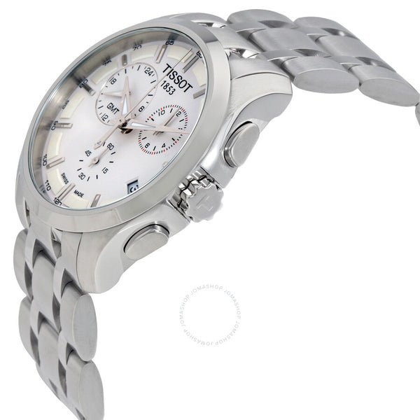 Tissot Couturier GMT Silver Dial Trend stainless Steel - The Watches Men & Co #2