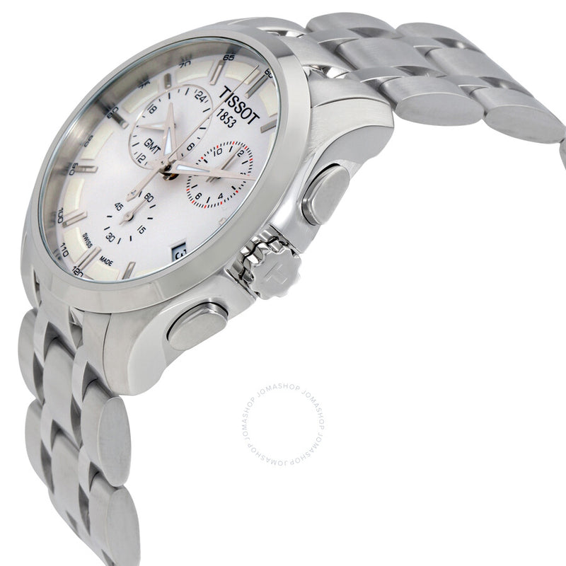 Tissot Couturier GMT Silver Dial Trend stainless Steel - The Watches Men & Co #2