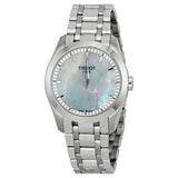Tissot Couturier Mother of Pearl Dial Stainless Steel Ladies Watch T0352461111100 - The Watches Men & Co