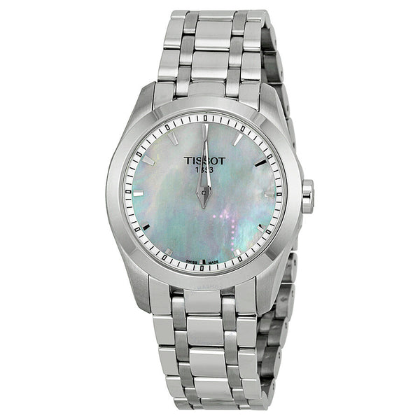 Tissot Couturier Mother of Pearl Dial Stainless Steel Ladies Watch T0352461111100 - The Watches Men & Co