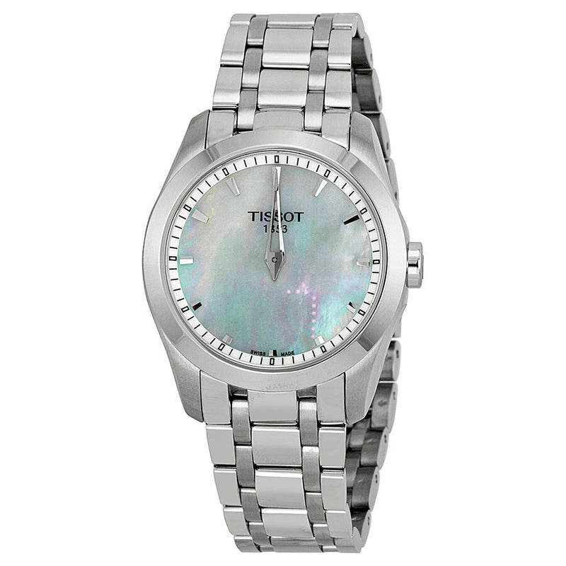 Tissot Couturier Mother of Pearl Dial Stainless Steel Ladies Watch T0352461111100 - The Watches Men & Co