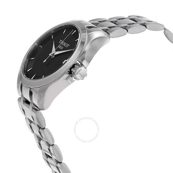 Tissot Couturier Quartz Black Dial Ladies Watch T035.210.11.051.01 - The Watches Men & Co #2