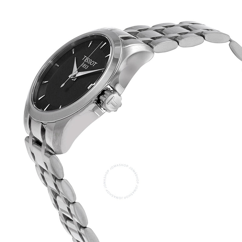 Tissot Couturier Quartz Black Dial Ladies Watch T035.210.11.051.01 - The Watches Men & Co #2