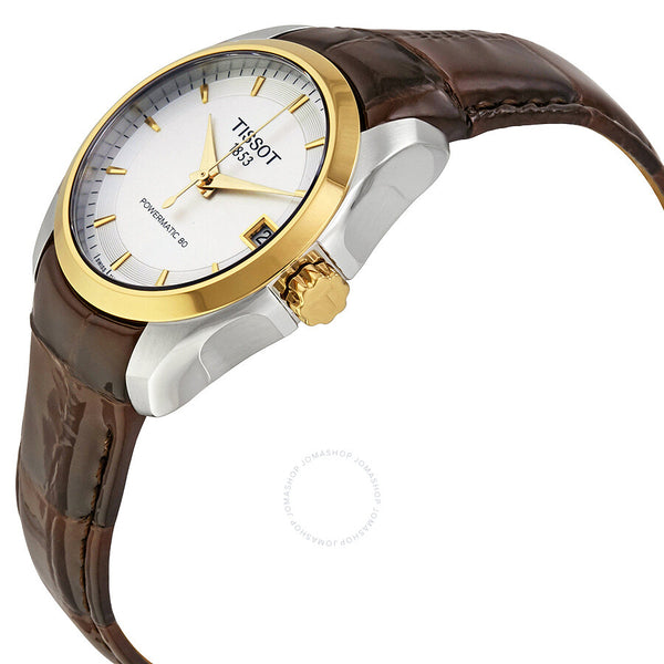 Tissot Couturier Powermatic 80 Silver Dial Ladies Watch T0352072603100 - The Watches Men & Co #2