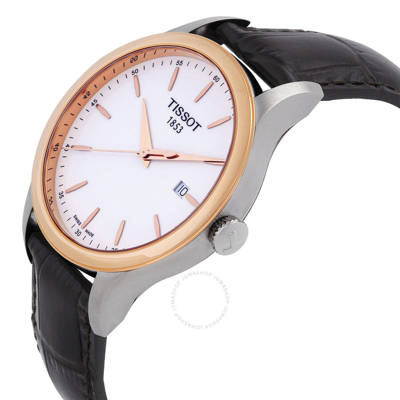Tissot Couturier White Dial Brown Leather Men's Watch T9124104601100 - The Watches Men & Co #2