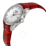 Tissot Couturier White Dial Red Leather Ladies Watch T0352101601101 - The Watches Men & Co #2