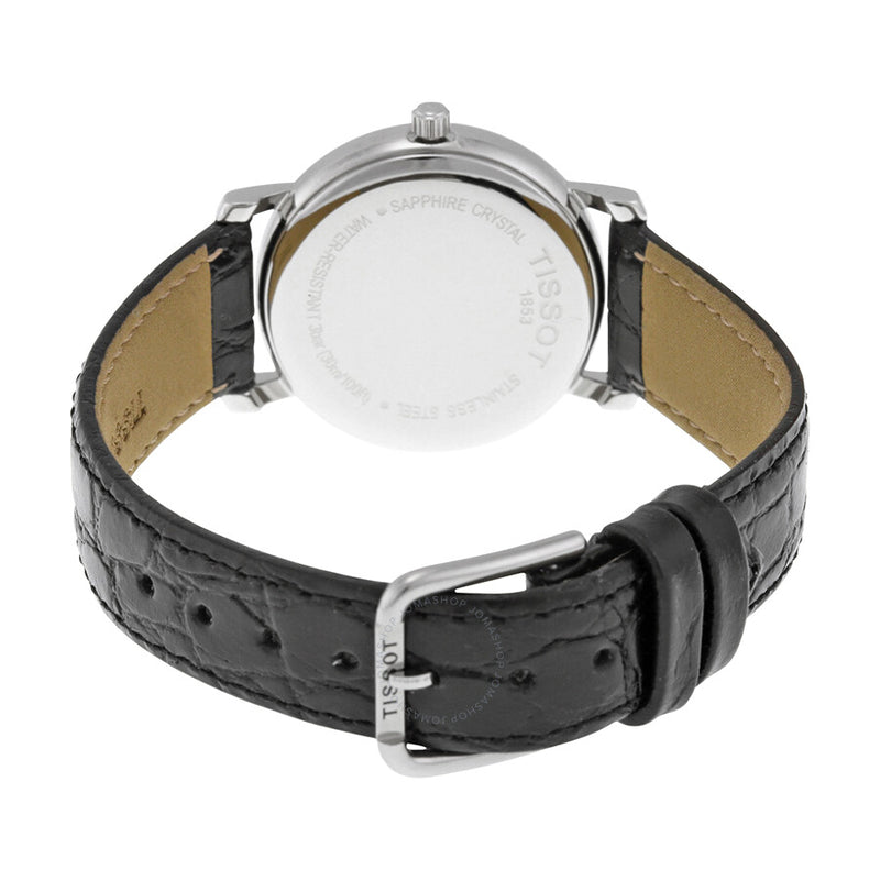 Tissot Desire White Dial Black Leather Ladies Watch T52.1.121.12 - The Watches Men & Co #3