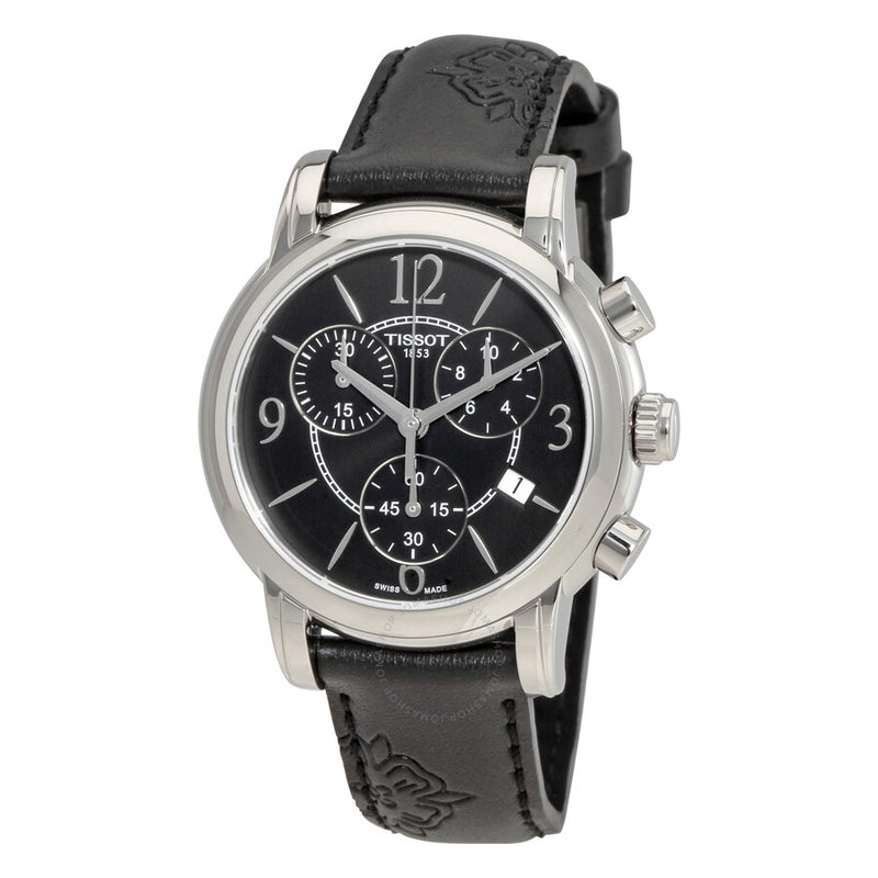 Tissot Dressport Black Dial Ladies Watch T0502171705700 - The Watches Men & Co