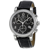 Tissot Dressport Chronograph Black Leather Ladies Watch T0502171605201 - The Watches Men & Co