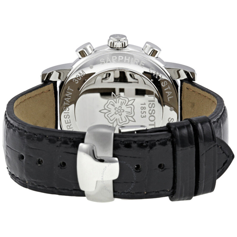 Tissot Dressport Chronograph Black Leather Ladies Watch T0502171605201 - The Watches Men & Co #3