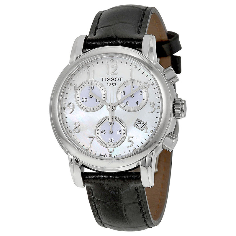 Tissot Dressport Chronograph Mother of Pearl Dial Ladies Watch T050.217.16.112.00 - The Watches Men & Co