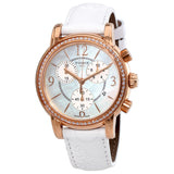 Tissot Dressport White Mother of Pearl Dial White Leather Ladies Watch T0502176711701 - The Watches Men & Co