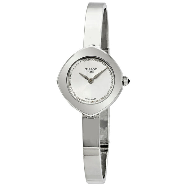 Tissot Femini-T Diamond Silver Dial Ladies Watch T113.109.11.036.00 - The Watches Men & Co