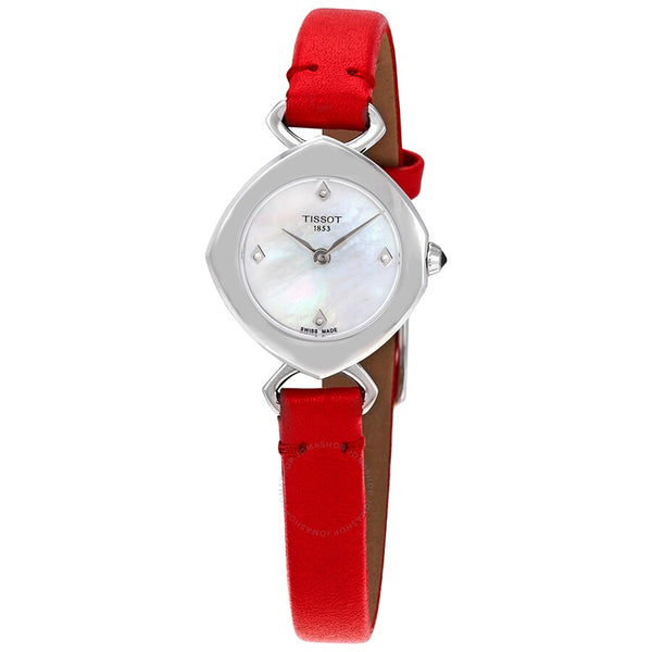Tissot Femini-T Mother of Pearl Dial Diamond Ladies Watch T113.109.16.116.00 - The Watches Men & Co