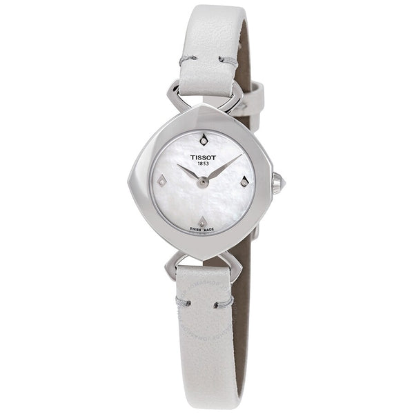Tissot Femini-T Mother of Pearl Diamond Dial Ladies Watch T1131091611601 - The Watches Men & Co
