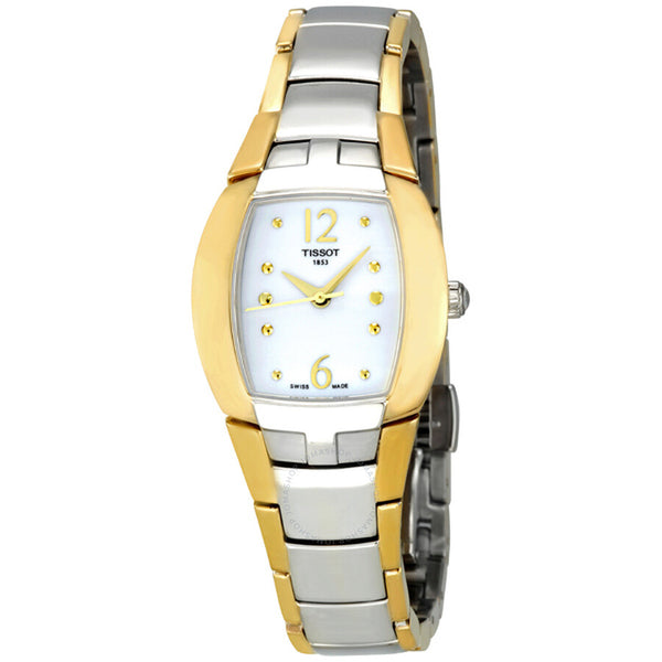 Tissot Femini-T Mother of Pearl Stainless Steel Ladies Watch T0533102201700 - The Watches Men & Co