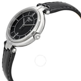 Tissot Flamingo Black Dial Black Leather Ladies Watch T0942101605100 - The Watches Men & Co #2