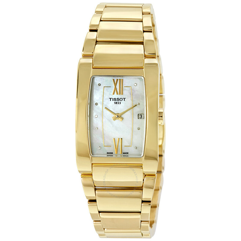Tissot Generosi-T Mother of Pearl Dial Ladies Watch T105.309.33.116.00 - The Watches Men & Co