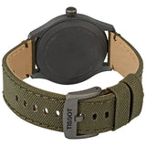 Tissot Gent XL Quartz Beige Dial Olive Green Fabric Men's Watch T116.410.37.267.00 - The Watches Men & Co #3