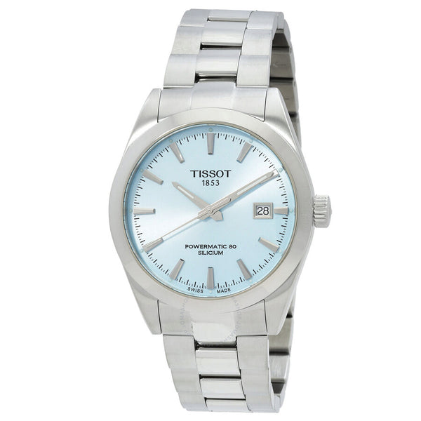 Tissot Gentleman Powermatic 80 Automatic Ice Blue Dial Watch T127.407.11.351.00 - The Watches Men & Co