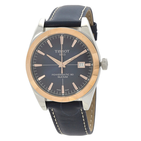 Tissot Gentleman Powermatic 80 Silicium Automatic Chronometer Blue Dial Men's Watch T927.407.46.041.00 - The Watches Men & Co