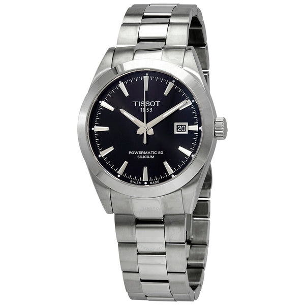 Tissot Gentleman Powermatic 80 Automatic Black Dial Watch T127.407.11.051.00 - The Watches Men & Co