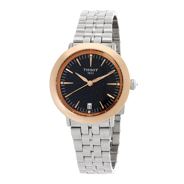 Tissot Glendora Quartz Diamond Blue Dial Ladies Watch T929.210.41.046.00 - The Watches Men & Co
