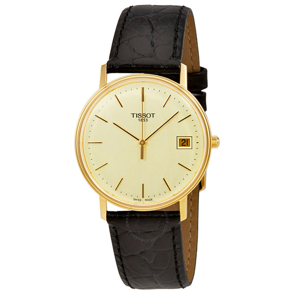 Tissot Goldrun Hesalite Champagne Dial Unisex Watch T71340121 - The Watches Men & Co