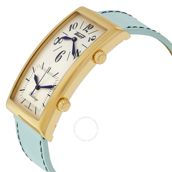 Tissot Heritage Beige Dual Time Dial Unisex Watch T56563339 - The Watches Men & Co #2