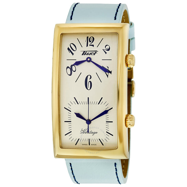 Tissot Heritage Beige Dual Time Dial Unisex Watch T56563339 - The Watches Men & Co