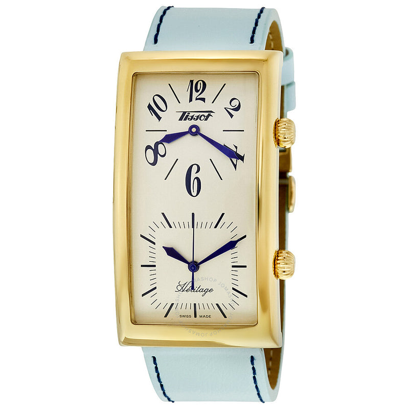 Tissot Heritage Beige Dual Time Dial Unisex Watch T56563339 - The Watches Men & Co