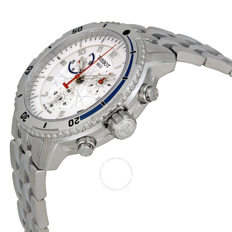 Tissot Ice Hockey Chronograph White Dial Stainless Steel Men's Watch T0674171101700 - The Watches Men & Co #2