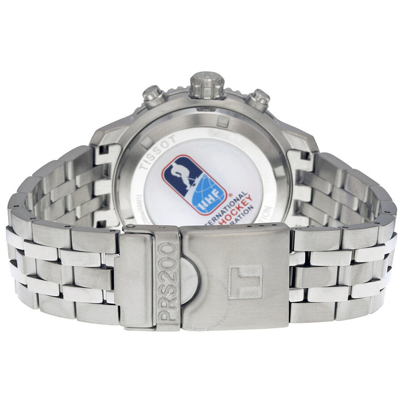 Tissot Ice Hockey Chronograph White Dial Stainless Steel Men's Watch T0674171101700 - The Watches Men & Co #3