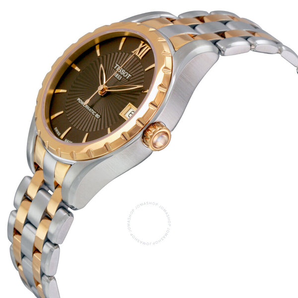 Tissot Lady 80 Automatic Brown Dial Watch T072.207.22.298.00 - The Watches Men & Co #2