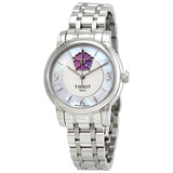 Tissot Lady Heart Automatic White Mother of Pearl Dial Ladies Watch T050.207.11.117.05 - The Watches Men & Co