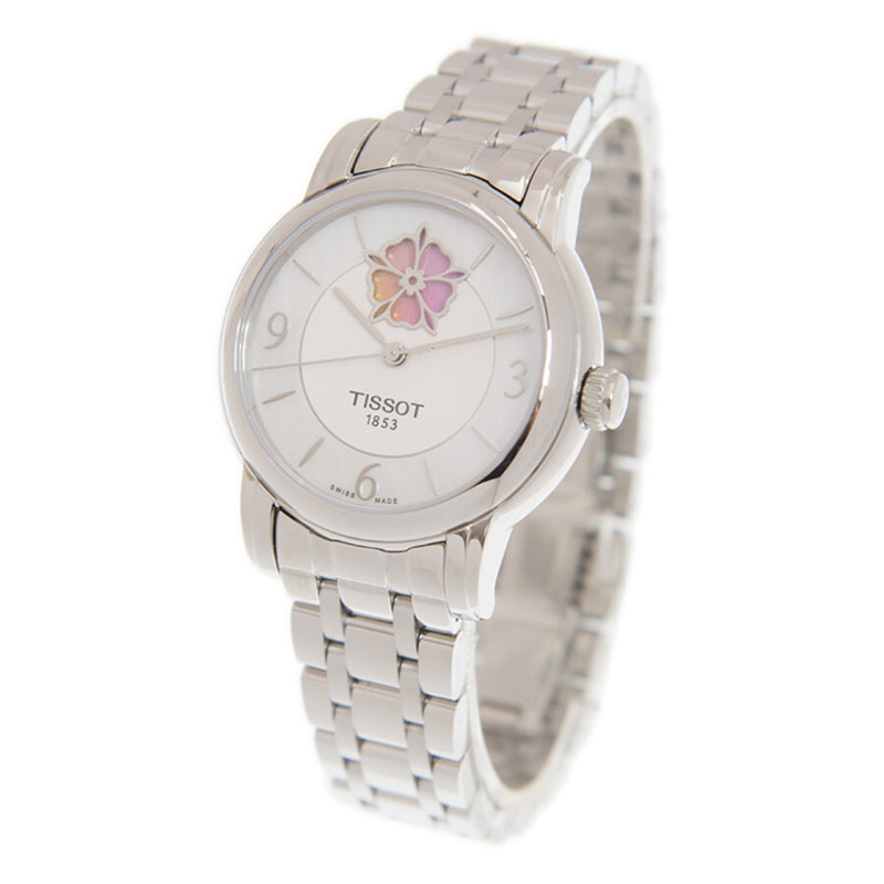 Tissot Lady Heart Automatic White Mother of Pearl Dial Ladies Watch T050.207.11.117.05 - The Watches Men & Co #4