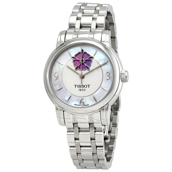 Tissot Lady Heart Automatic White Mother of Pearl Dial Ladies Watch T050.207.11.117.05 - The Watches Men & Co