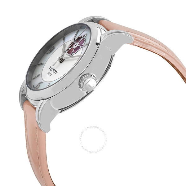 Tissot Lady Heart Flower Automatic Mother of Pearl Dial Ladies Watch T050.207.16.117.00 - The Watches Men & Co #2