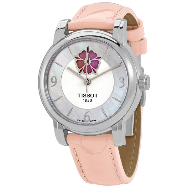 Tissot Lady Heart Flower Automatic Mother of Pearl Dial Ladies Watch T050.207.16.117.00 - The Watches Men & Co