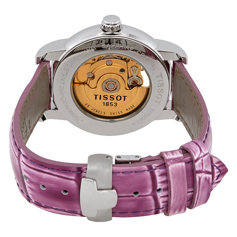 Tissot Lady Heart Purple Leather Automatic Watch T050.207.16.031.00 - The Watches Men & Co #3