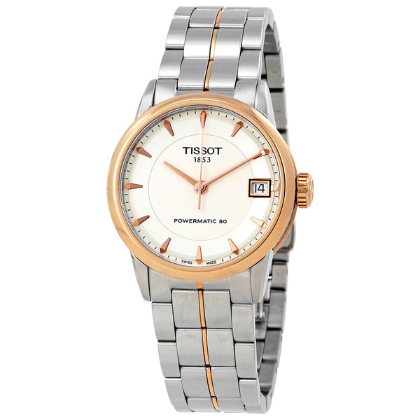 Tissot Lady Luxury Powermatic 80 Ivory Dial Ladies Watch T0862072226101 - The Watches Men & Co